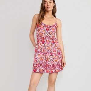 Old Navy Pink and Orange Mini Dress